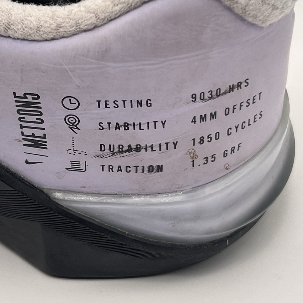 Nike Metcon 5 Shoes Women's Size 9 Crossfit Weightlifting Training‎ Purple Gym - Picture 6 of 10